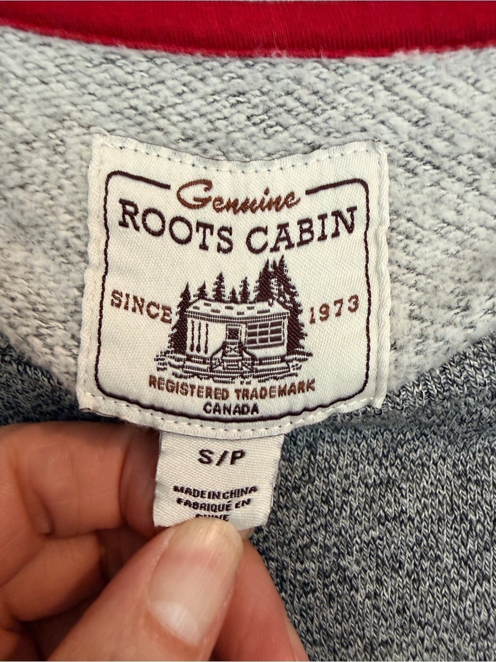 ❤️Roots Since 1973 Cabin Crewneck Colorblock Sweatshirt Size Small Oversized - Picture 4 of 7